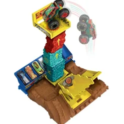Hot Wheels Pista Arena de Demolición Reto de Salto