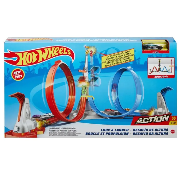 Hot Wheels Pista de Acrobacias Desafío de Altura