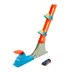 Hot Wheels Pista de Acrobacias con Lanzador y Auto de Carreras
