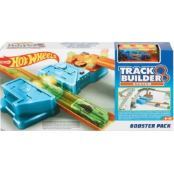 Hot Wheels Pista Track Builder Lanzador Motorizado y Auto de Carreras