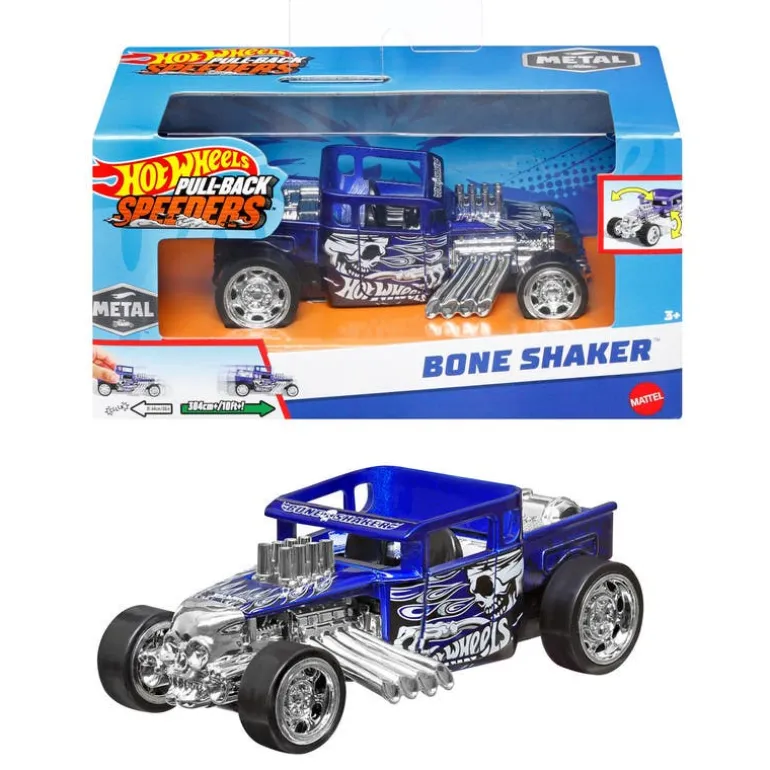 Hot Wheels Pull Back Speeders Bone Shaker