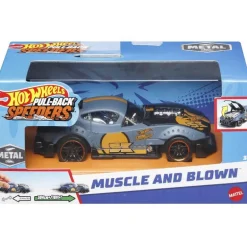 Hot Wheels Pull Back Speeders Muscle and Blown