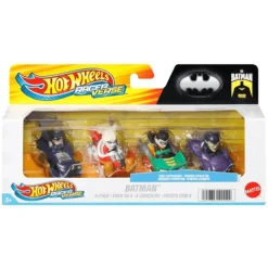 Hot Wheels RacerVerse DC Paquete con 4 Personajes HKD30