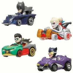 Hot Wheels RacerVerse DC Paquete con 4 Personajes HKD30