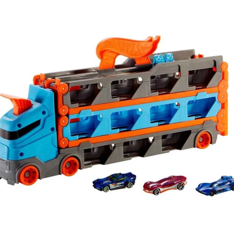 Hot Wheels Remolque Pista de Carreras para 30 Autos
