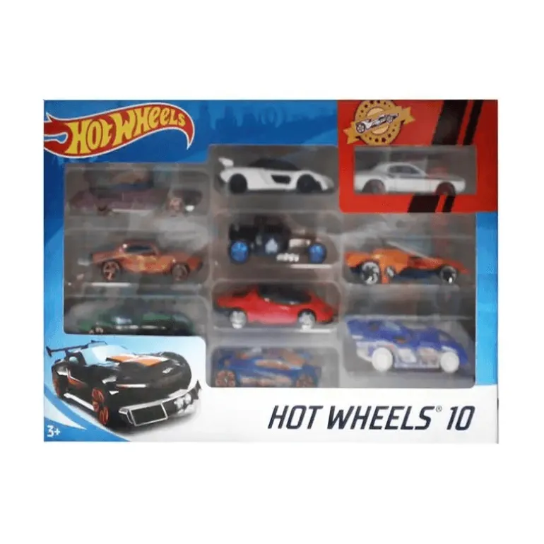 Hot Wheels Set de 10 coches-4