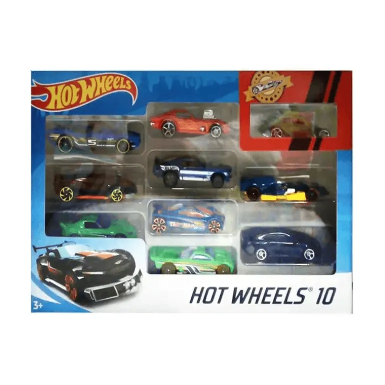 Hot Wheels Set de 10 coches-2
