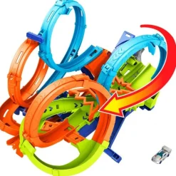 Hot Wheels Set de Pista Vueltas y Choques Desafiantes