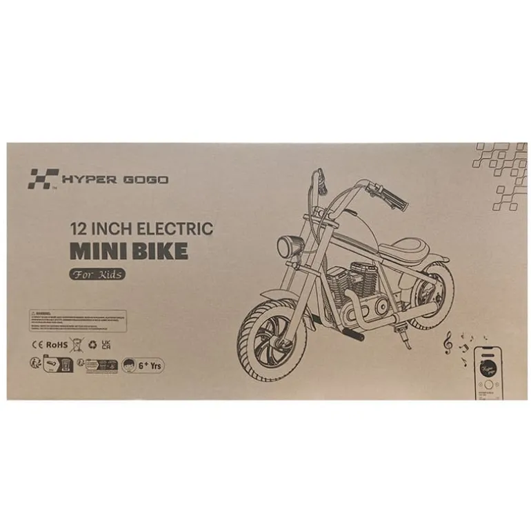 HYPER GOGO Moto Eléctrica Infantil Challenger 12 Plus Negro MB07PBLK