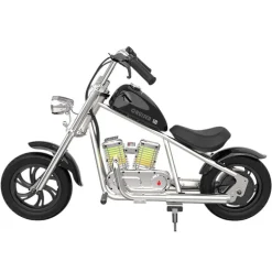 HYPER GOGO Moto Eléctrica Infantil Cruiser 12 Pro Negra MB03CBLK