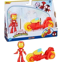 Iron Man Mini Muñeco Iron Man con Moto, Spidey y sus Amigos