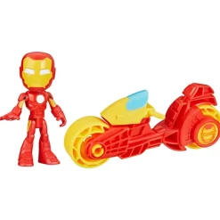 Iron Man Mini Muñeco Iron Man con Moto, Spidey y sus Amigos