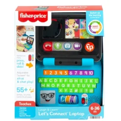 Juguete para Bebés Fisher-Price mi Primer Laptop con 3 Niveles de Aprendizaje, Luces y Sonido