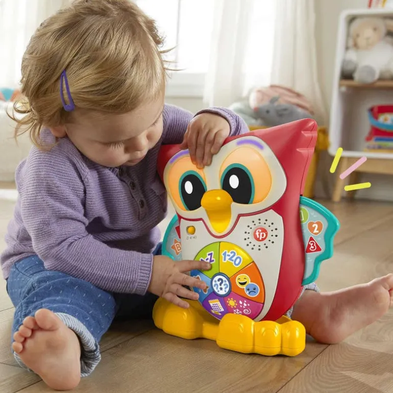 Juguete para Bebés Fisher-Price Búho con Luces, Sonido y con Textura Linkimals