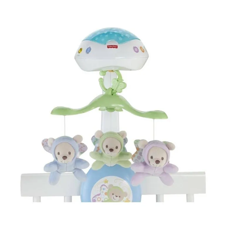 Juguete para Bebés Fisher-Price Móvil 3 en 1 Proyecor, Músical y con Movimiento