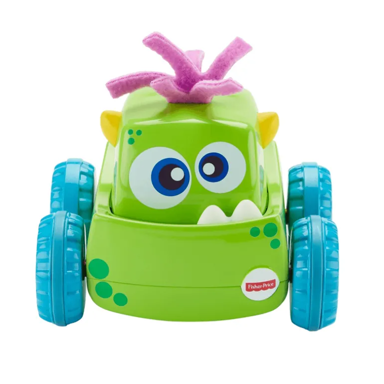 Juguete para Bebés Fisher-Price Cochesito Monstruo Verde Presiona y Persigue
