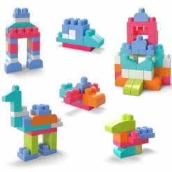 Juguete para Bebés Mega Bloks Bolsa de 60 Piezas-1