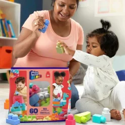 Juguete para Bebés Mega Bloks Bolsa de 60 Piezas-1