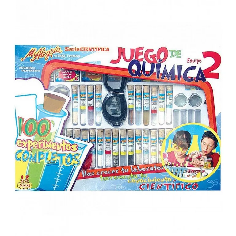 Juguetes Mi Alegría Química Mediana con 100 Experimentos