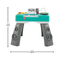 Juguetes para Bebés Fisher-Price Mesa Músical con Piano con 3 modos de Sonido y Mix de Dj