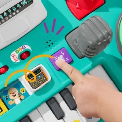 Juguetes para Bebés Fisher-Price Mesa Músical con Piano con 3 modos de Sonido y Mix de Dj