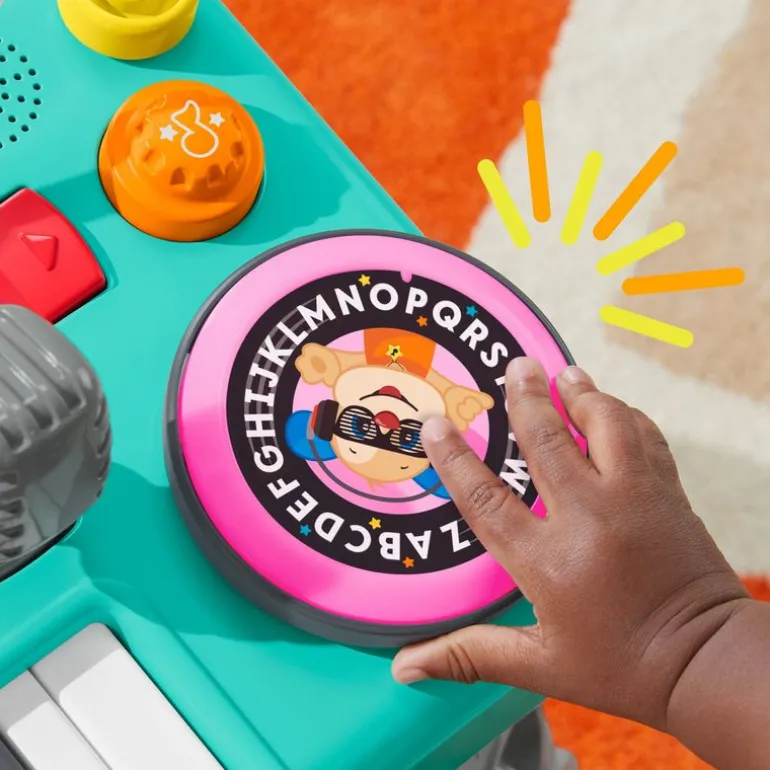 Juguetes para Bebés Fisher-Price Mesa Músical con Piano con 3 modos de Sonido y Mix de Dj