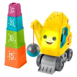 Juguetes para Bebés Fisher-Price Grúa, Juega y Aprende a Contar