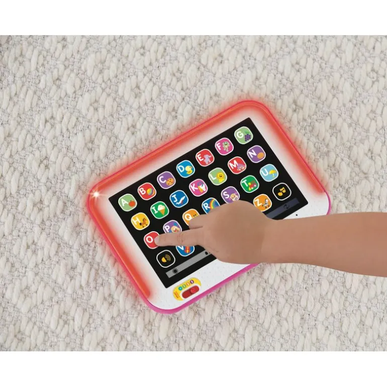 Juguetes para Bebés Fisher-Price Mi Primer Tablet Rosa, Crece Conmigo