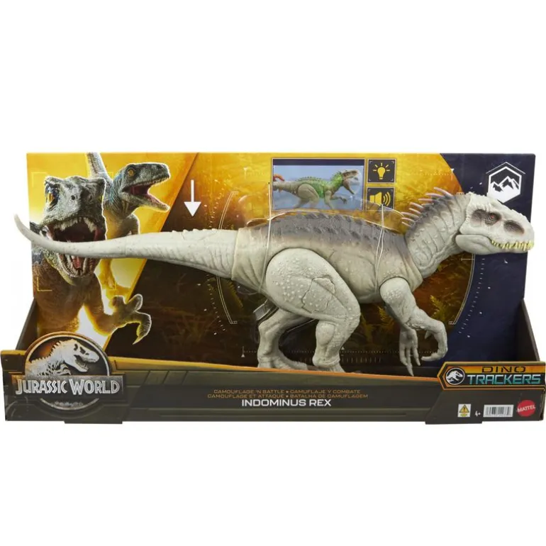 Jurassic World Dinosaurio de Colección Indominus Rex Mordida Mortal Con Código de Realidad Aumentada HNT63