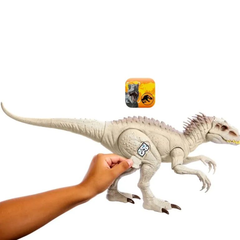 Jurassic World Dinosaurio de Colección Indominus Rex Mordida Mortal Con Código de Realidad Aumentada HNT63