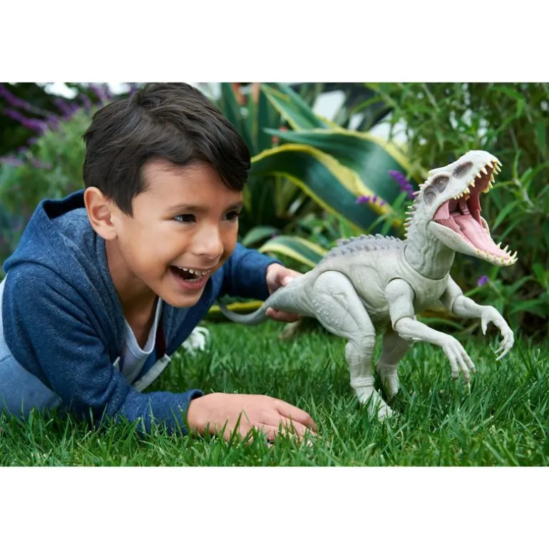 Jurassic World Dinosaurio de Colección Indominus Rex Mordida Mortal Con Código de Realidad Aumentada HNT63