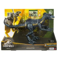 Jurassic World Dinosaurio de Colección Indo Raptor con 3 Modalidades de Ataque