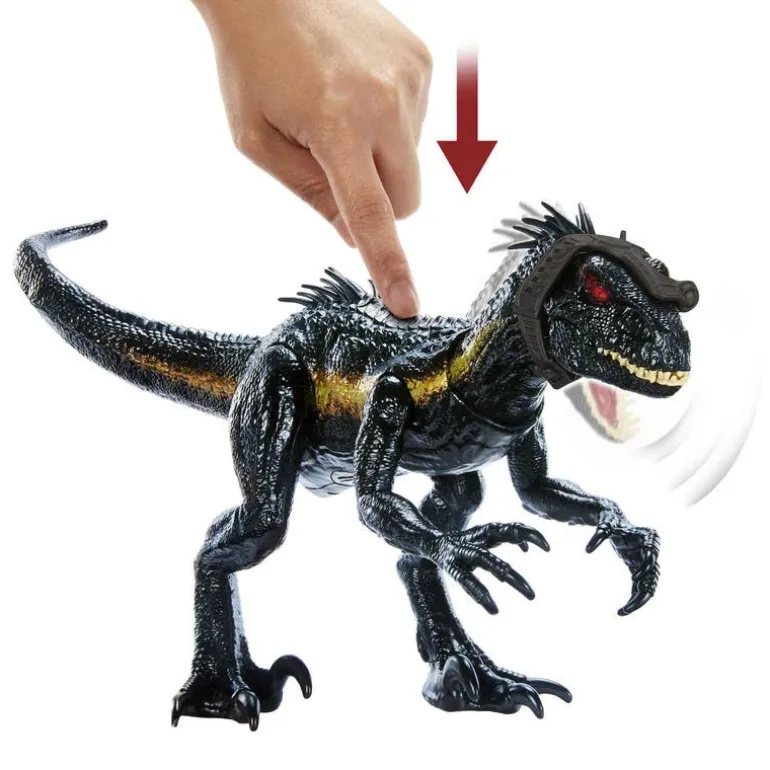Jurassic World Dinosaurio de Colección Indo Raptor con 3 Modalidades de Ataque