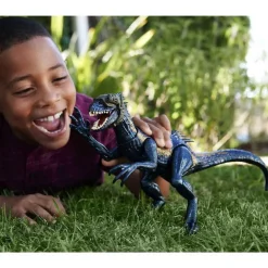 Jurassic World Dinosaurio de Colección Indo Raptor con 3 Modalidades de Ataque