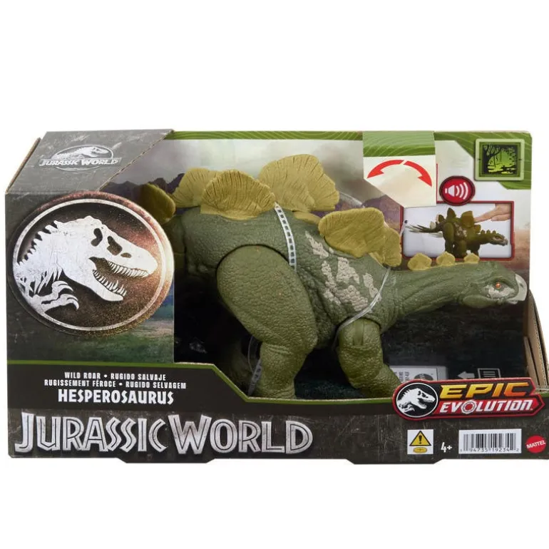 Jurassic World Dinosaurio Colección Hesperosaurus Rugido Feroz HTK69