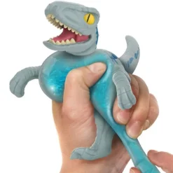 Jurassic World GooJitZu Dinosaurio Elástico Velociraptor Blue