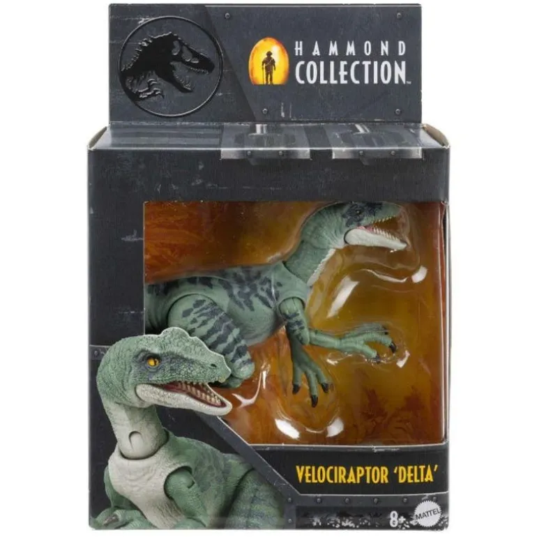 Jurassic World Hammond Collection Dinosaurio Velociraptor Delta HTV63