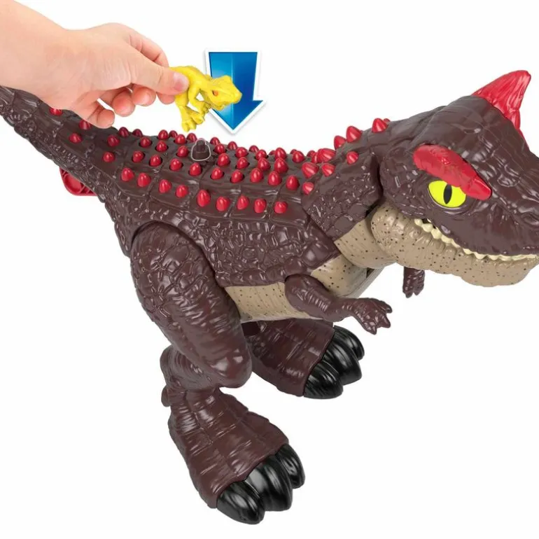 Jurassic World Imaginext Dinosaurio Carnotaurus con Luces modo Defensa