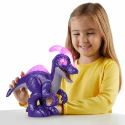 Jurassic World Imaginext Dinosaurio Parasaurolofós Deluxe con Luces