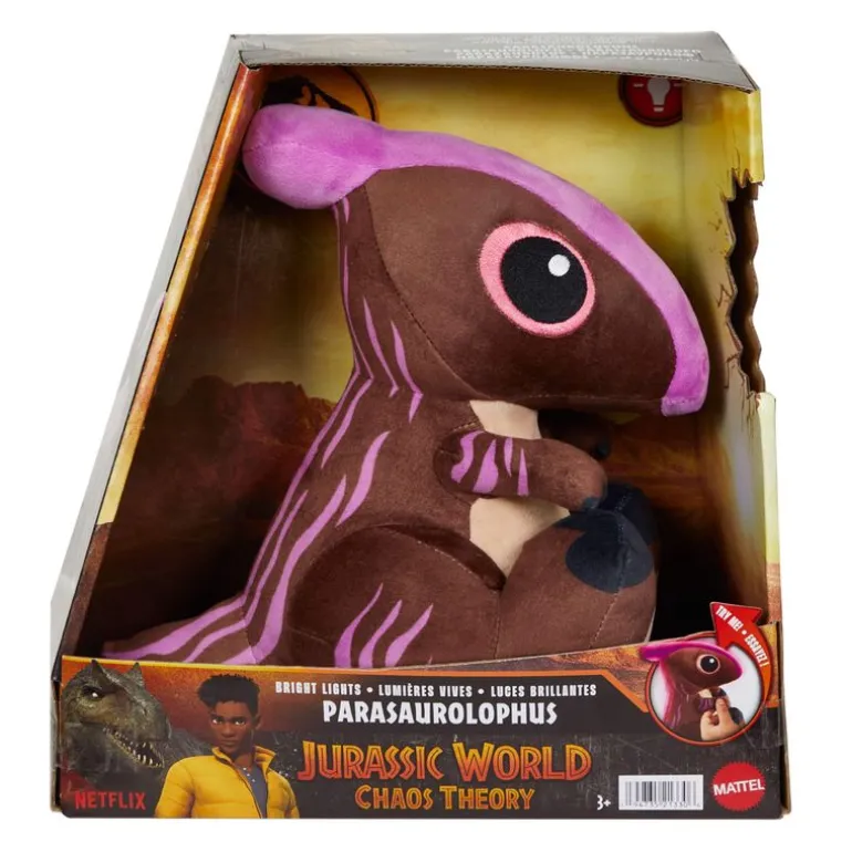 Jurassic World Peluche de Dinosaurio Parasaurolophus con Luz