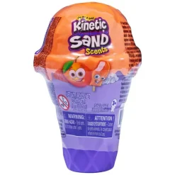 Kinetic Sand con Contenedor De Helado Naranja