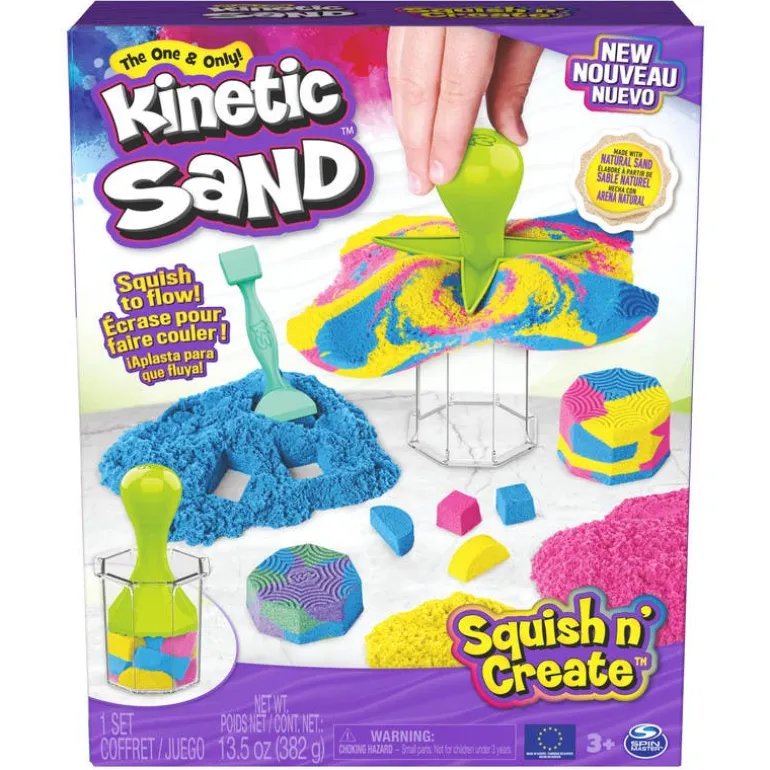 Kinetic Sand Set de Juegos Aplasta y Crea