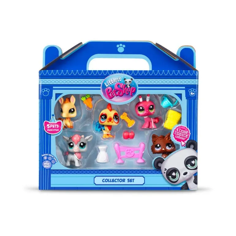 Littlest Pet Set de Figuras de Granja con 5 Mascotitas con Accesorios