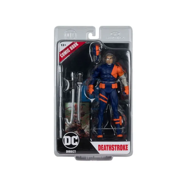 Mcfarlane Dc Direct Figure With Comic Wv6 Deathstroke 6075230