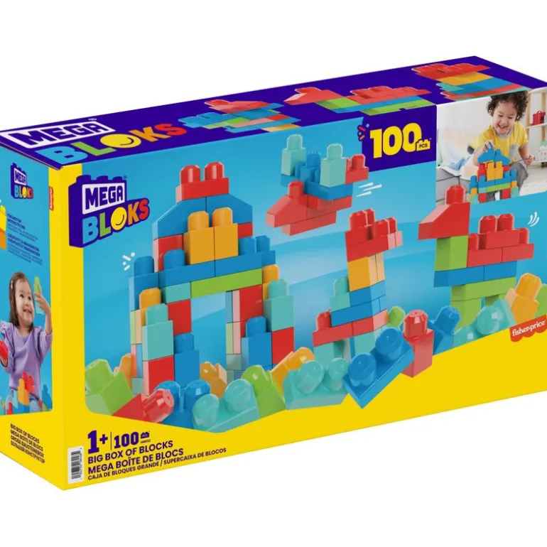 Mega Bloks Caja e 100 Bloques Grandes