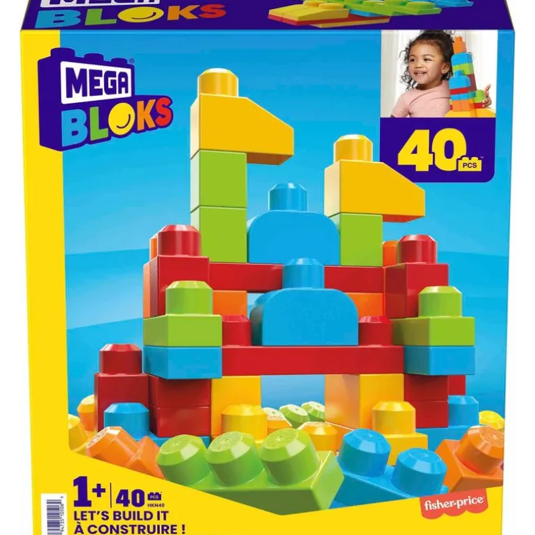 Mega Bloks Set ¡Constrúyelo! con Bloques Brillantes