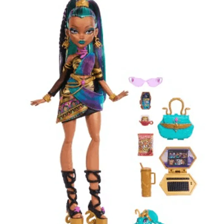 Monster High Muñeca Nefera para niñas HPD53