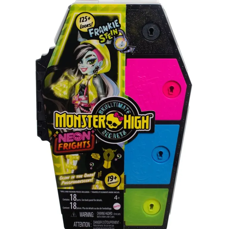 Monster High Secret Sustos Neon Fashion Doll Frankie