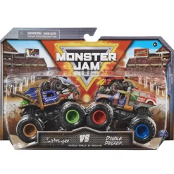 Monster Jam 2 Pack Salvager vs Double Decker