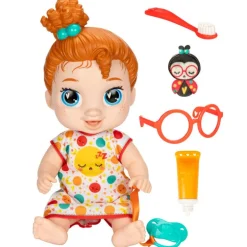 Muñeca Baby Alive Peliroja Felices Sueños con Dientes Limpios